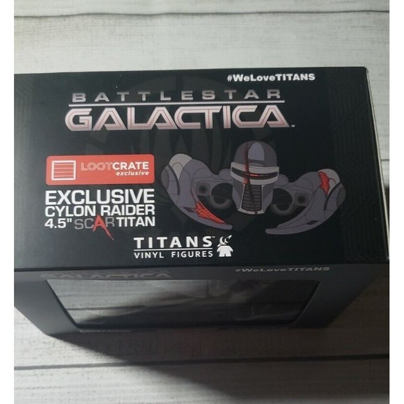 Battlestar Galactica Cylon Raider 4.5" Scar Titan Loot Crate Exclusive Vinyl - Picture 2 of 6